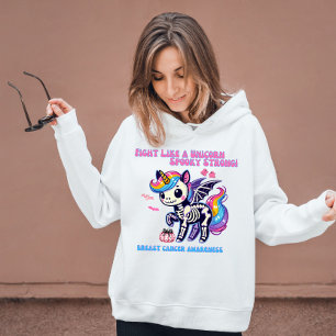 Fight Like a Unicorn: Spooky Strong Best Cancer  Hoodie
