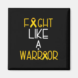 Fight Like A Warrior Childhood Cancer Awareness Te Magnet