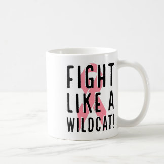 Fight Like A Wildcat Breast Cancer Awareness Pink Coffee Mug