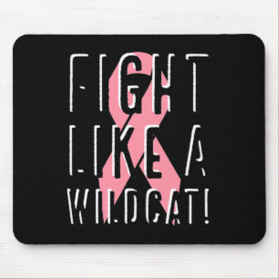 Fight Like A Wildcat Breast Cancer Awareness Pink  Mouse Pad