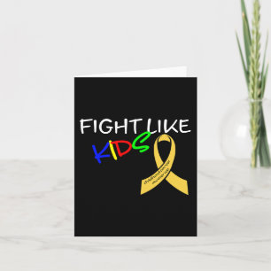 Fight Like Kids Childhood Cancer Awareness Month G Card