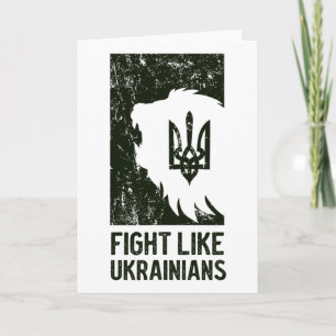 Fight Like Ukrainian  Card
