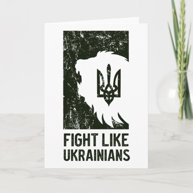 Fight Like Ukrainian  Card (Front)