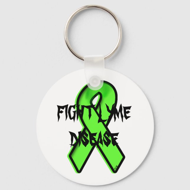 FIGHT LYME DISEASE KEY RING (Front)