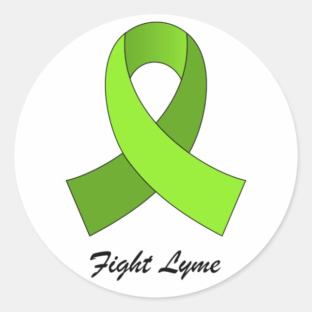 Fight Lyme Ribbon Sticker (Front)