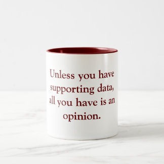 Fight mis-information! Fight bull****! Two-Tone Co Coffee Mug