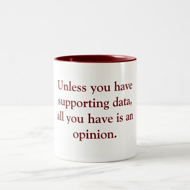 Fight mis-information! Fight bull****! Two-Tone Co Coffee Mug (Center)