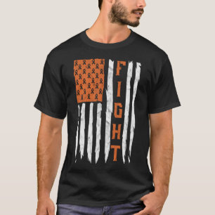 Fight Multiple Sclerosis Awareness Month Retro Ame T-Shirt