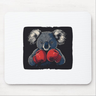 Fight Night With Koala Bear In Gloves Costume  Mouse Pad