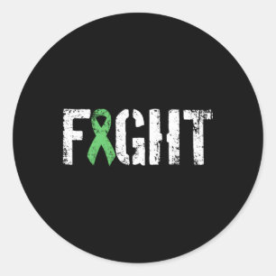 Fight Non Hodgkins Lymphoma Military Style Awarene Classic Round Sticker