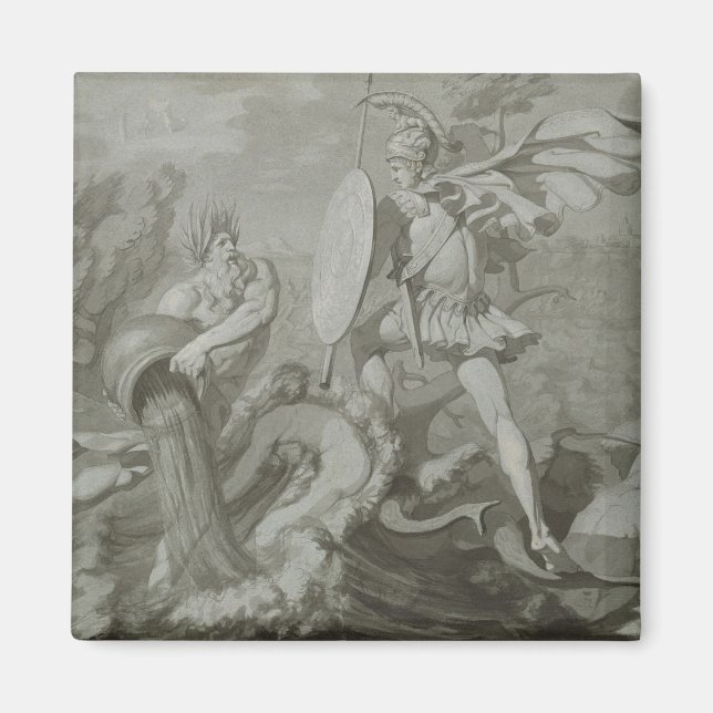 Fight of Achilles with the River Scamander Magnet (Front)