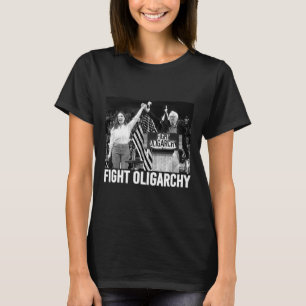 Fight Oligarchy Bernie Sanders And Aoc Freedom Us T-Shirt