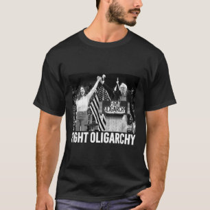 Fight Oligarchy Bernie Sanders And Aoc Freedom Us T-Shirt