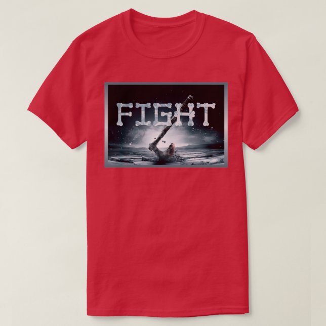 FIGHT on Black Classic TShirt (Design Front)