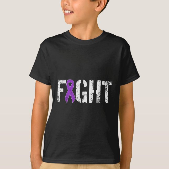 Fight Pancreatic Cancer - Military Style Awareness T-Shirt (Front)