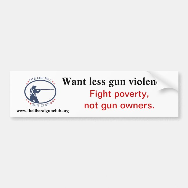 Fight poverty! bumper sticker (Front)