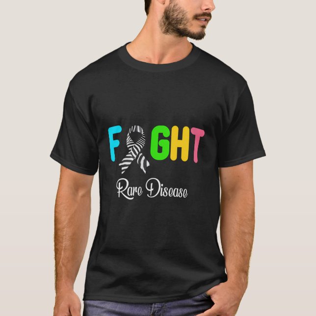 Fight Rare Disease Awareness Shirt - Rare Disease  (Front)