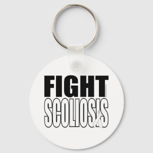 Fight Scoliosis Key Ring