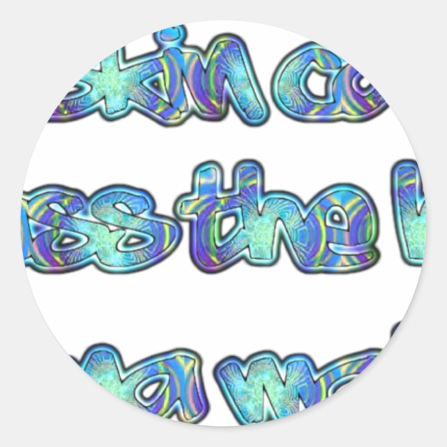 Fight Skin Cancer, Pass the Hat, Hakuna Matata Classic Round Sticker (Front)