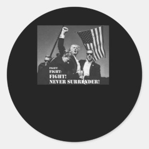 Fight Still Standing  Classic Round Sticker