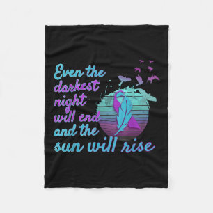 Fight Suicide Awareness Prevention You _3  Fleece Blanket