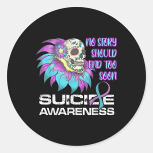Fight Suicide Awareness Prevention You _6 Classic Round Sticker