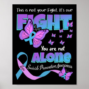 Fight Suicide Awareness Prevention You Problem Poster