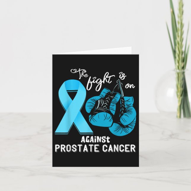 Fight Support Prostate Cancer Warrior Prostate Can Card (Front)