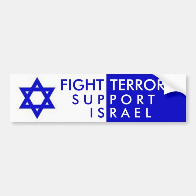 Fight Terror Support Israel Bumper Sticker (Front)