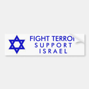 Fight Terror Support Israel Bumper Sticker