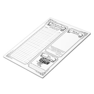 Fight the Chore Beast Blank Notepad