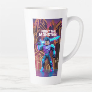 Fight the monster  latte mug