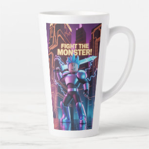 Fight the monster  latte mug