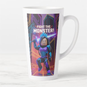 Fight the monster  latte mug