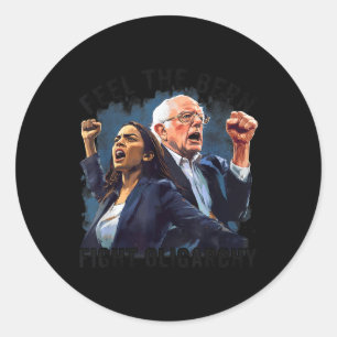Fight The Oligarchy Anti-corruption Resistance Fee Classic Round Sticker