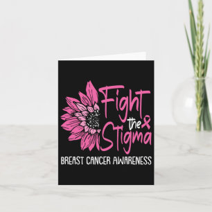 Fight The Stigma Breast Cancer Awareness Survivor Card