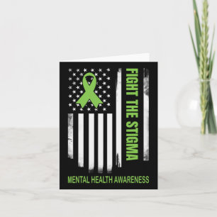 Fight The Stigma For Mental Health Awareness Card