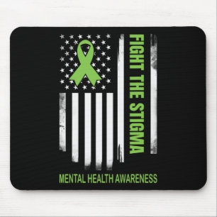 Fight The Stigma For Mental Health Awareness Mouse Pad