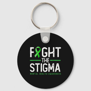 Fight The Stigma - Green Ribbon Tee, Mental Health Key Ring