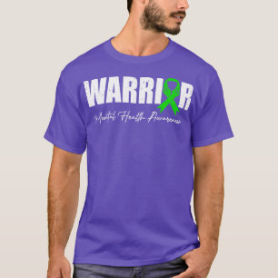 Fight the Stigma Mental Health Awareness Green War T-Shirt