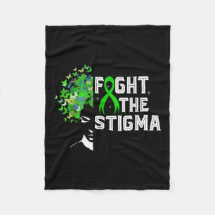 Fight The Stigma Mental Health Awareness Preventio Fleece Blanket