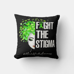 Fight The Stigma Mental Health Awareness Women Gi Cushion