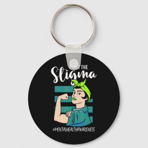 Fight The Stigma Mind Stability Awareness  Key Ring