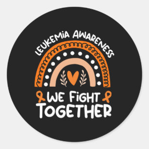 Fight Together Leukaemia Awareness Leukaemia 3 Classic Round Sticker