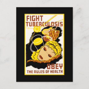 Fight Tuberculosis ~ Obey the Rules of Health Postcard