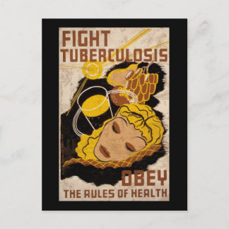 Fight Tuberculosis Obey The Rules Of Health Postcard