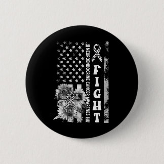 Fight Usa Flag Sunflower Christian Burgundy Brain 6 Cm Round Badge