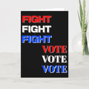 Fight Vote For Trump Presidential Election Card