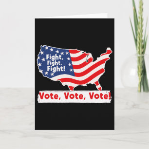 Fight Vote For Trump Presidential Election  Card