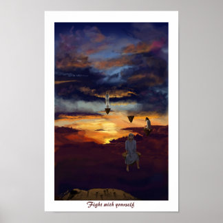 Fight with poster